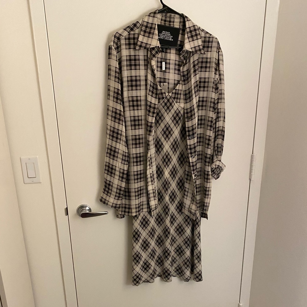Marc jacobs dress and flannel set (tags attached)